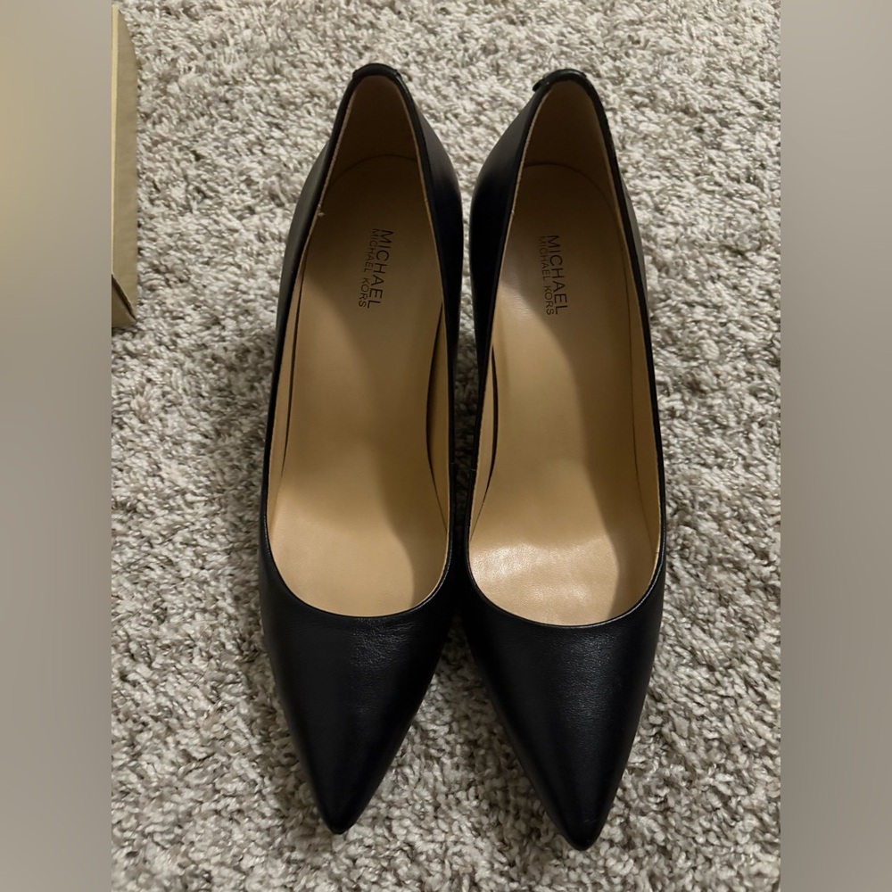MICHAEL Michael Kors Black Leather Heels